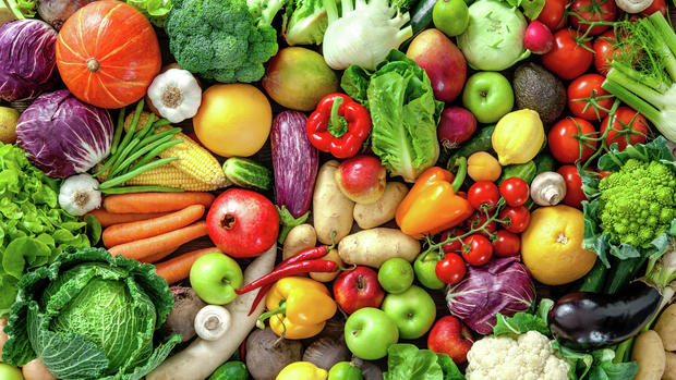Fresh fruits and vegetables